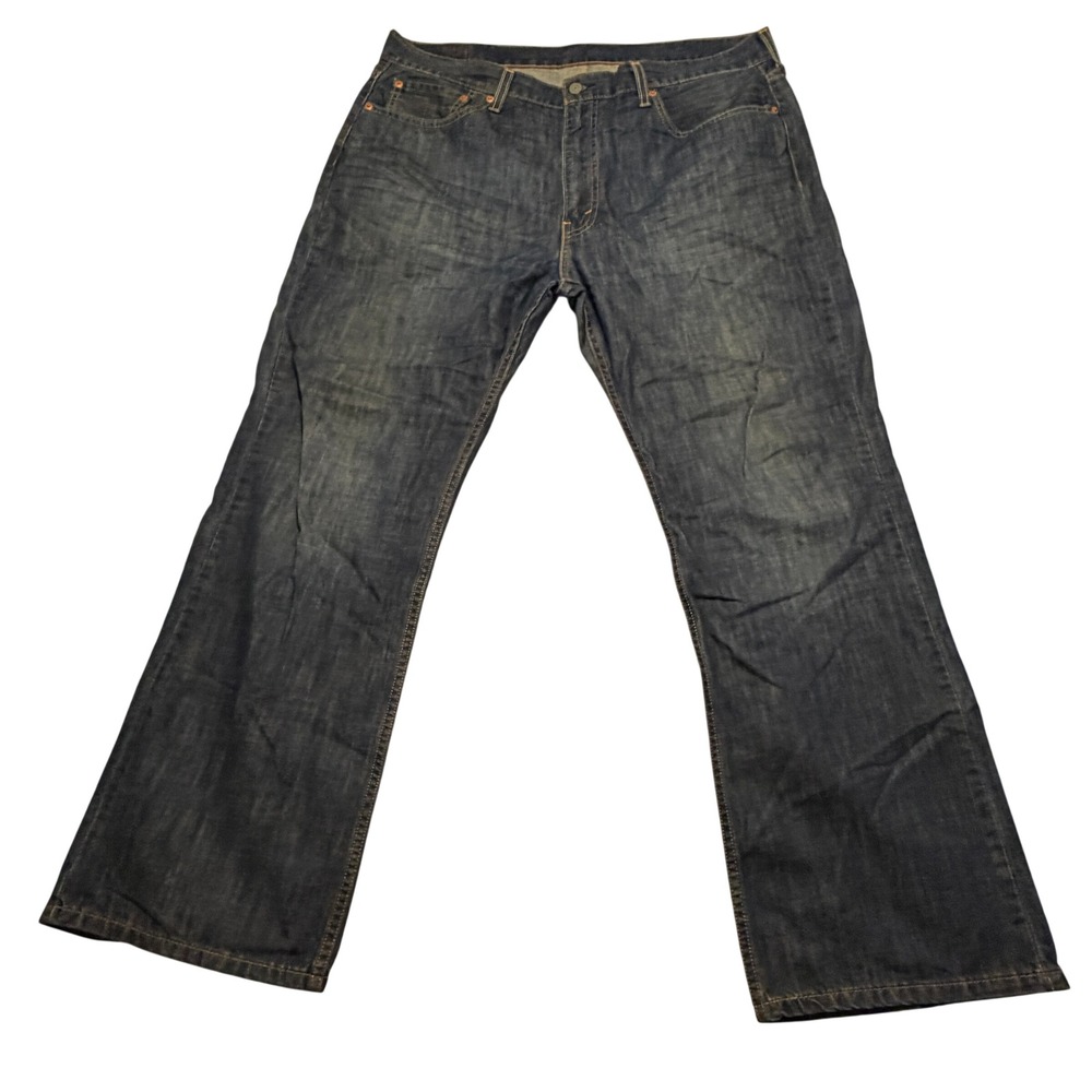 Levis 527 Slim Bootcut Jeans Mens 38x30 Dark Wash Blue Denim Pants 527-0427